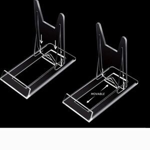 TWO Transparent Acrylic Device Stand